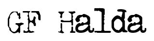 GF Halda font